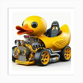 Rubber Duck Car 6 Art Print