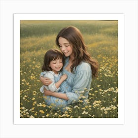 Mother And Daughter 1 Art Print