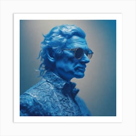 Blue Man 1 Art Print