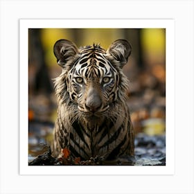 Tiger In The Forest Art Print