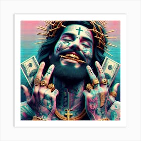 Jesus With Money 4 Art Print