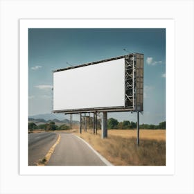 Blank Billboard Art Print