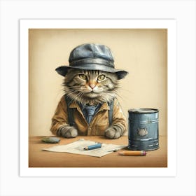 Cat In Hat 12 Art Print