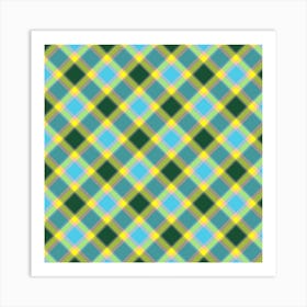 Plaid Fabric 8 Art Print