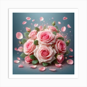 Bouquet Of Roses Art Print