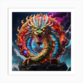 Dragon In The Sky 5 Art Print