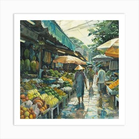 Fruit Market 2 Art Print