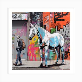 Graffiti Style Horse 1irena Art Print