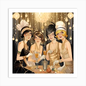 Gatsby Era Roaring Twenties Art Print