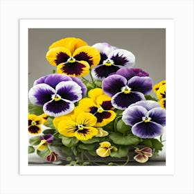 Pansies Art Print