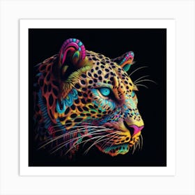 Psychedelic Leopard 2 Poster