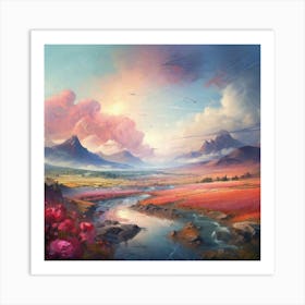 Beautiful view of nature  Art Print