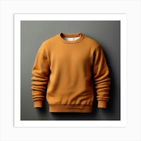 Mock Up Jumper Blank Plain Sweater Pullover Knit Cotton Wool Fleece Soft Comfy Cozy M (23) Art Print