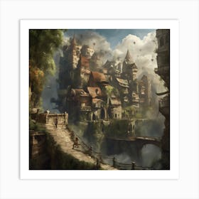 Fantasy City 57 Art Print