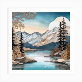 Mountain Lake 2 Art Print