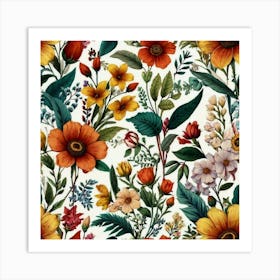 Floral Pattern Art Print