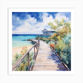 Caribbean Canvas: Radiant Reverie Art Print