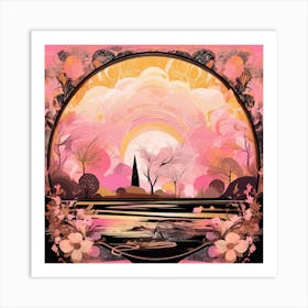 Apricot world 7 Art Print