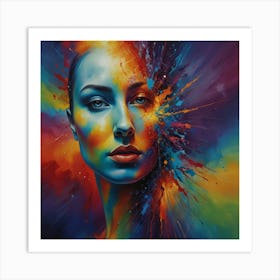 Abstract Of A Woman Art Print