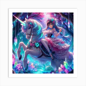 Unicorn Girl 1 Art Print