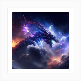 Dragon In The Sky Art Print