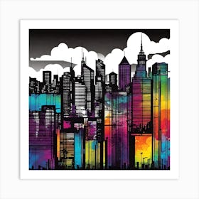 New York City Skyline 34 Art Print