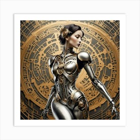 dancing android Art Print