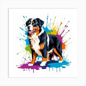 Graffiti Burmese Mountain Dog Art Print