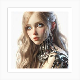 Robot Girl 24 Art Print