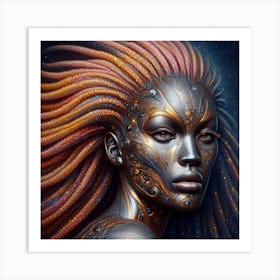 Futuristic Woman 19 Art Print