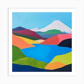 Colourful Abstract Tongariro National Park New Zealand 4 Art Print