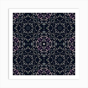 Abstract geometric symmetric mosaic pattern Art Print