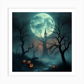 Haunted House 1 Art Print