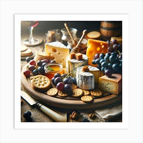 Cheese Platter Art Print