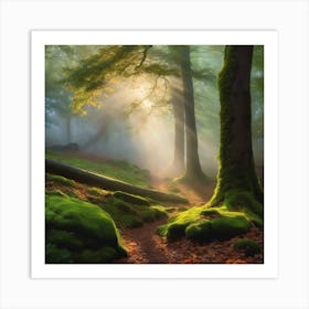 Mossy Forest Art Print