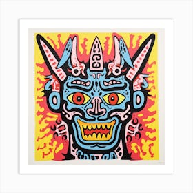 Demon Mask Art Print