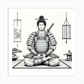 Samurai Art 25 Art Print