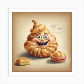 Croissant Art Print