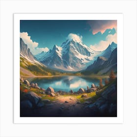 Landscape Painting 3 Art Print