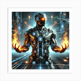 Kael Ashheart Elemental Augmentation Sci Fi Art Print