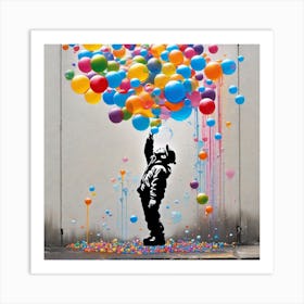 Banksy'S Balloons Art Print