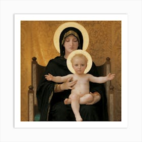 Virgin And Child Art Print