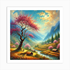 Spring On High Mountain Slopes Art Print