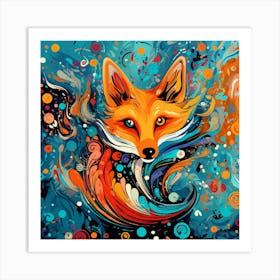 Fox Painting 2 Art Print