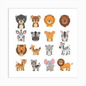 Wild Animals Art Print