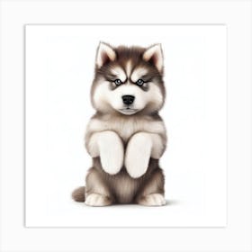 Husky Puppy 2 Art Print