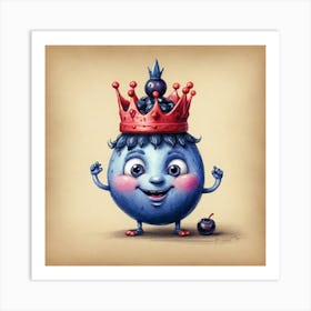 Blueberry King 4 Art Print