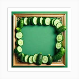 Frame Of Cucumbers 4 Art Print