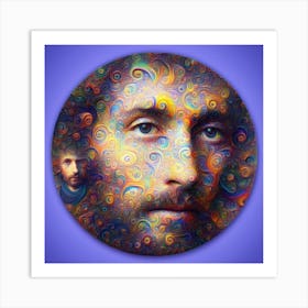 Jesus Face Art Print