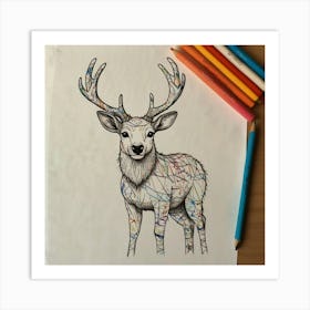 Deer! 42 Art Print